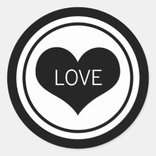 Sticker, schwarz und weiß runder aufkleber