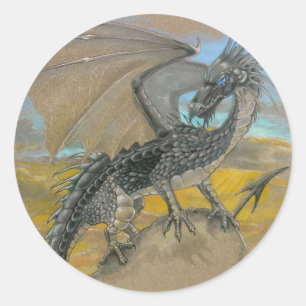 Sticker - Schwarzer Drache
