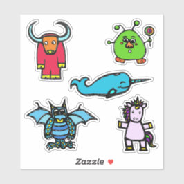 Sticker Sheet 6x6 "the alphabet book" (Matte)