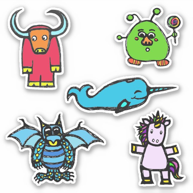 Sticker Sheet 6x6 "the alphabet book" (Matte) (Vorderseite)