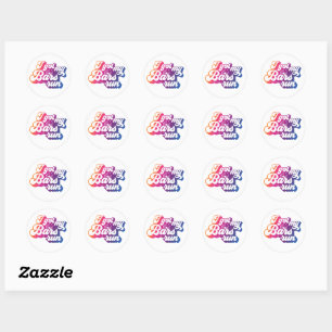 Sticker Sheet Gradient - Ich habe meinen Bars Run