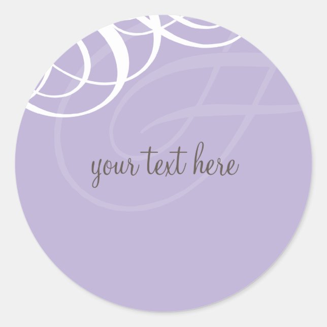 STICKER-SIEGEL: Designervogue 1 Runder Aufkleber (Vorderseite)