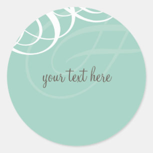 STICKER-SIEGEL: Designervogue 5 Runder Aufkleber