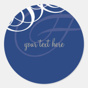 STICKER-SIEGEL: Designervogue 6 Runder Aufkleber