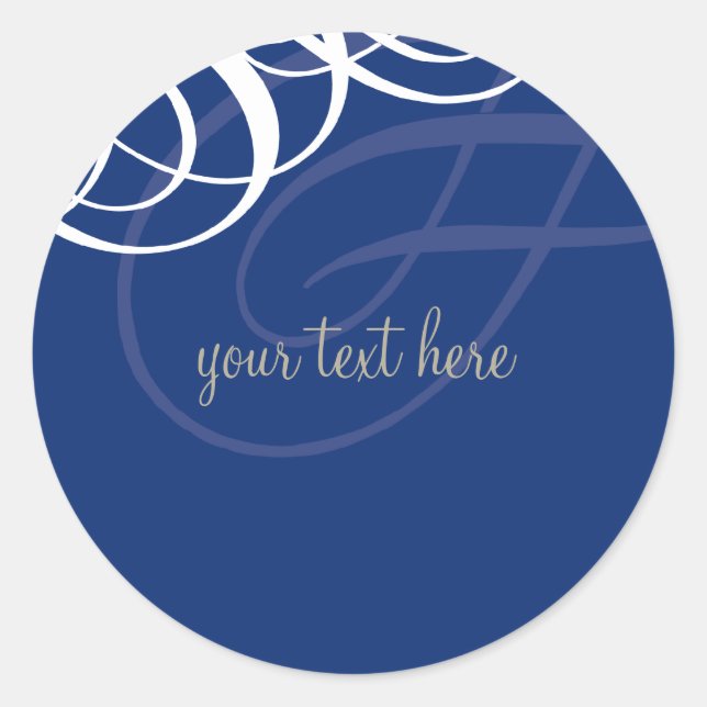 STICKER-SIEGEL: Designervogue 6 Runder Aufkleber (Vorderseite)