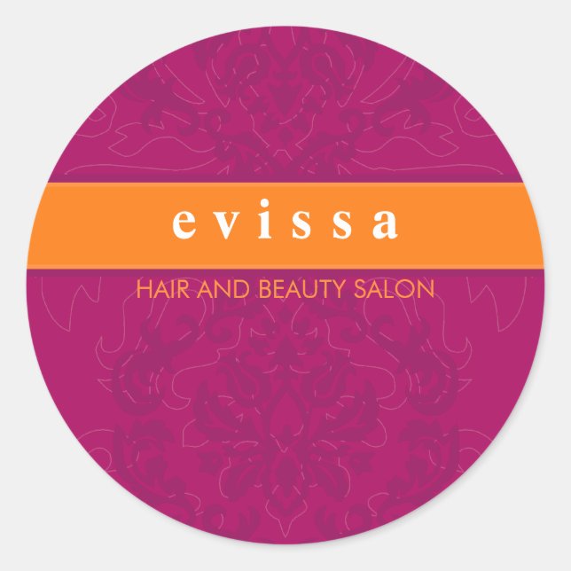 STICKER-SIEGEL: Finesse 5 Runder Aufkleber (Vorderseite)