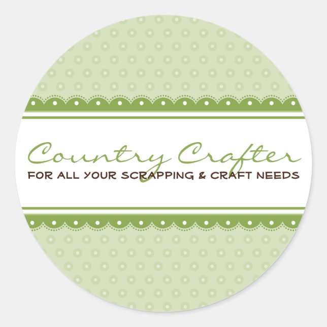 STICKER-SIEGEL: hübsches Kunstwerk 3 Runder Aufkleber (Vorderseite)