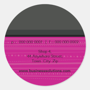 STICKER-SIEGEL: linear 6 Runder Aufkleber