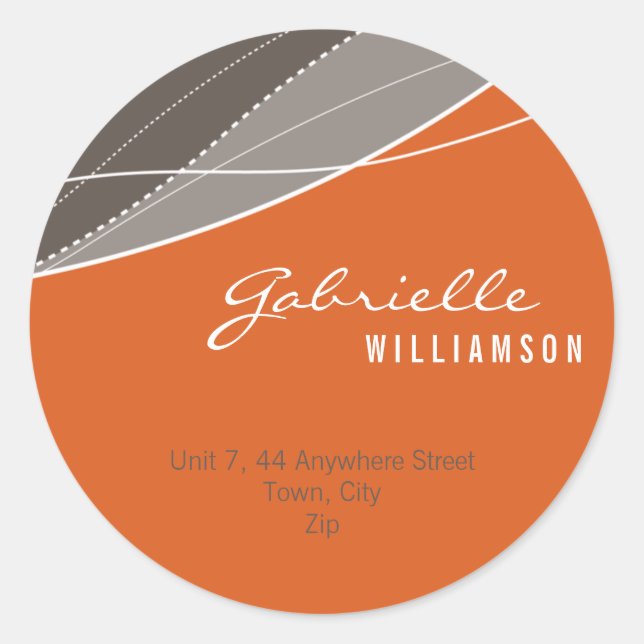 STICKER SIEGEL: Moderne Eleganz 8 (Vorderseite)