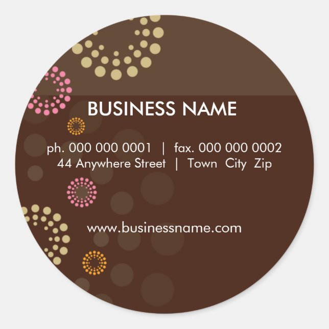 STICKER-SIEGEL: Retrospot 2 Runder Aufkleber (Vorderseite)