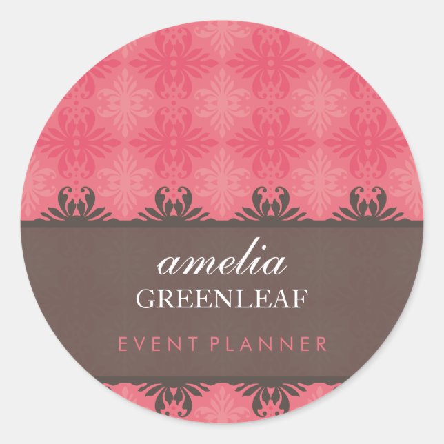 STICKER SIEGEL: stilvoll gemustert 11 (Vorderseite)