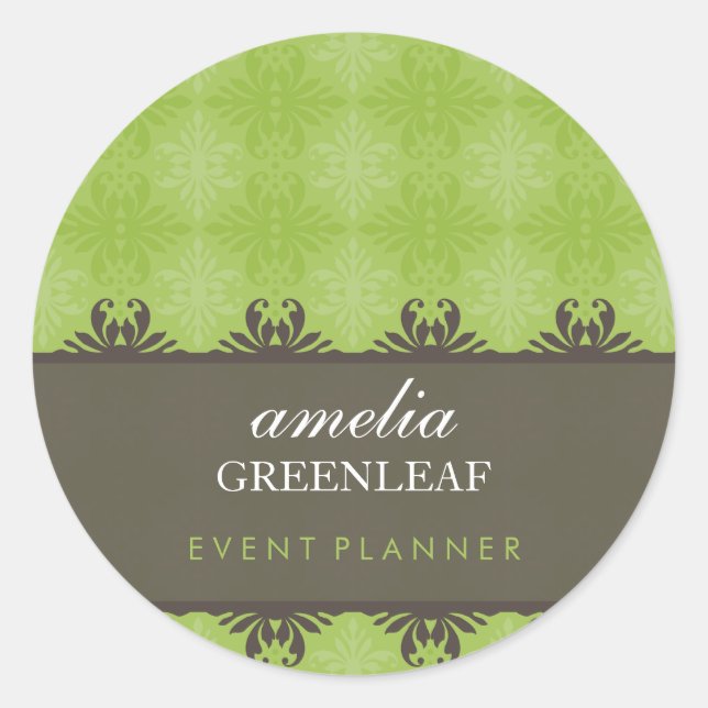 STICKER SIEGEL: stilvoll gemustert 12 (Vorderseite)