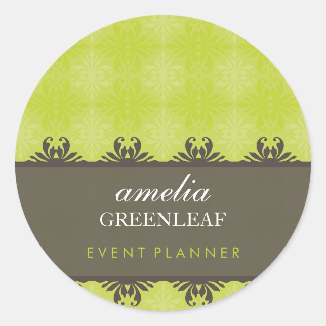 STICKER SIEGEL:: stilvoll gemustert 7 (Vorderseite)