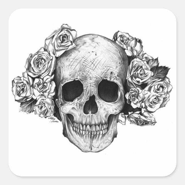 Sticker skull (Vorderseite)