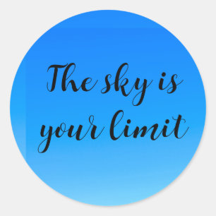 Sticker sky ist Ihre Limit-Inspiration