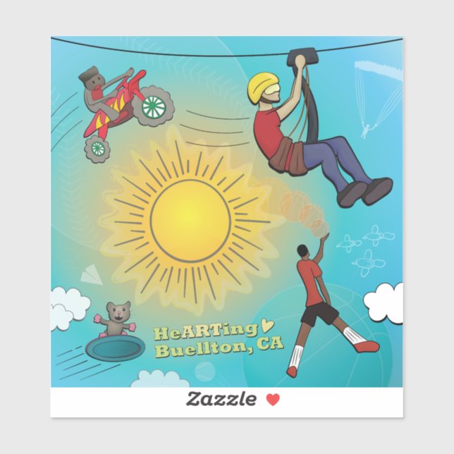 Sticker - Sporty Sky (Blatt)