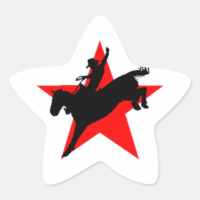 Sticker star rodeo bronc reiter Stationery (Vorderseite)