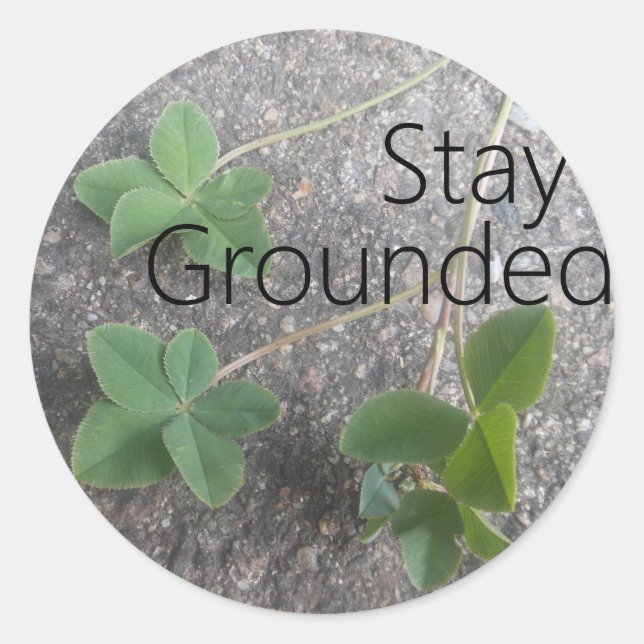 Sticker 'Stay Grounded' (Vorderseite)