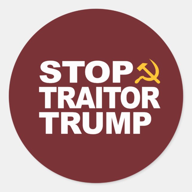 Sticker "Stopp Traitor Trump" (Vorderseite)