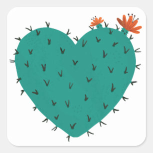 Sticker Sukkulentes Herz