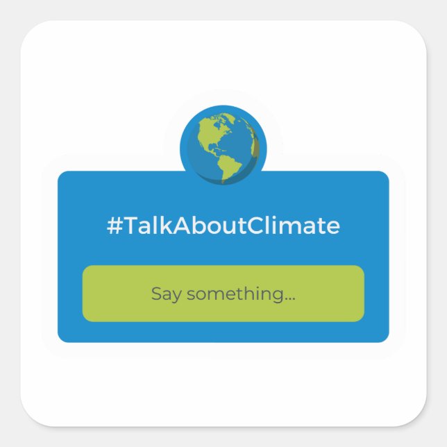Sticker - #TalkAboutClimate (Vorderseite)
