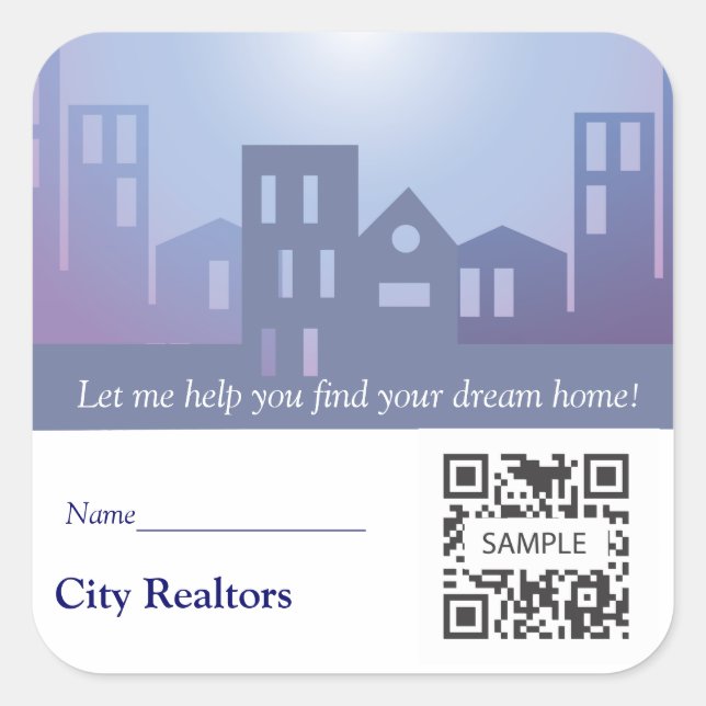 Sticker Template City Realtors (Vorderseite)