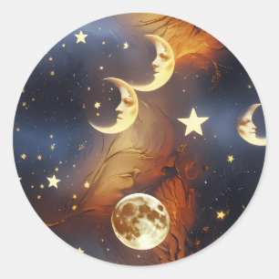 Sticker - Träumerischer feuriger orangefarbener Hi