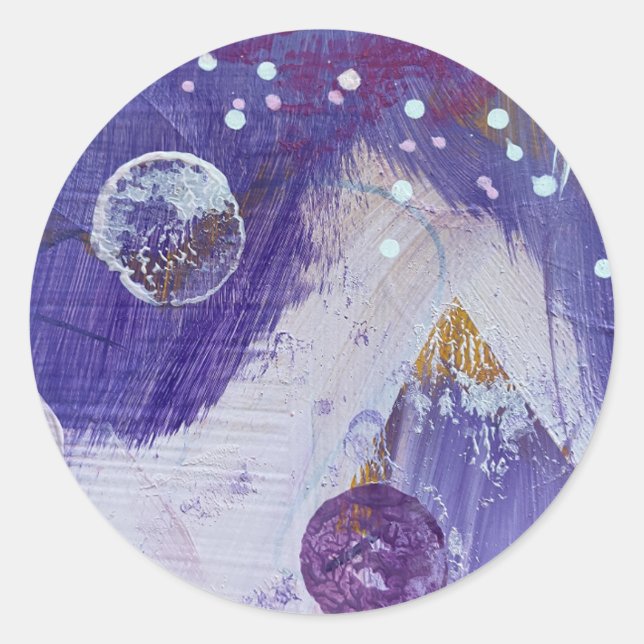 Sticker und Siegel im Moon Mountain Design (Vorderseite)