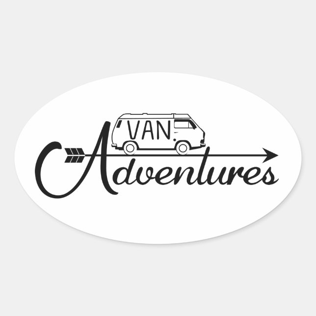 Sticker Van Adventures x4 (Vorderseite)