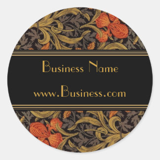 Sticker Vintag Print William Morris Black