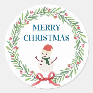 Sticker Weihnachtsbaum Schneemann Weihnachtsfeier