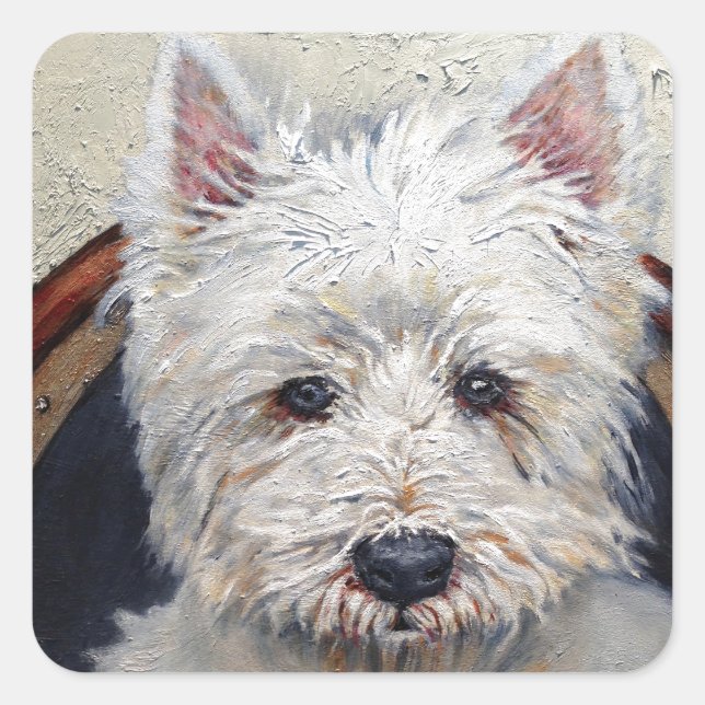 Sticker West Highland Terrier (Vorderseite)
