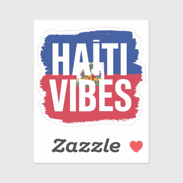 Sticker Wird Flagge Haitis (Blatt)