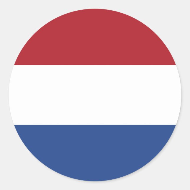 Sticker with Flag of Netherlands (Vorderseite)