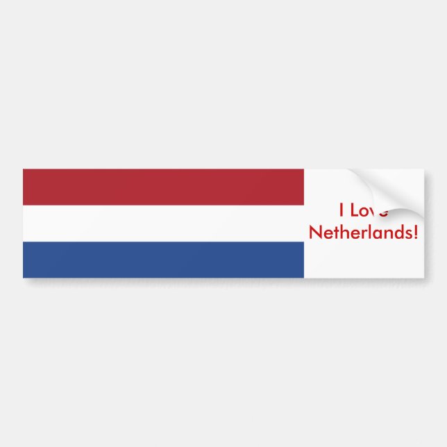 Sticker with Flag of Netherlands Autoaufkleber (Vorne)
