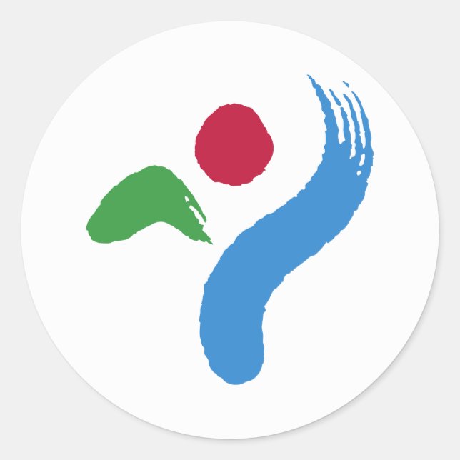 Sticker with Flag of Seoul, South Korea (Vorderseite)