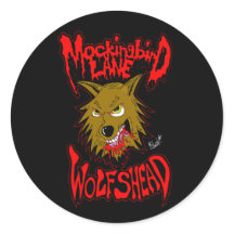 Sticker "Wolfshead" von Mockingbird Lane
