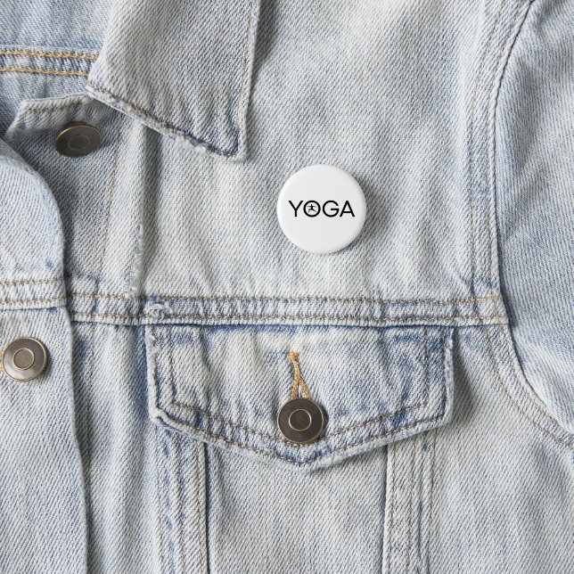 Sticker Yoga-Schriftzug Button (Beispiel)