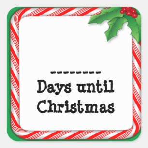 Sticker - Zählen Sie bis Weihnachten