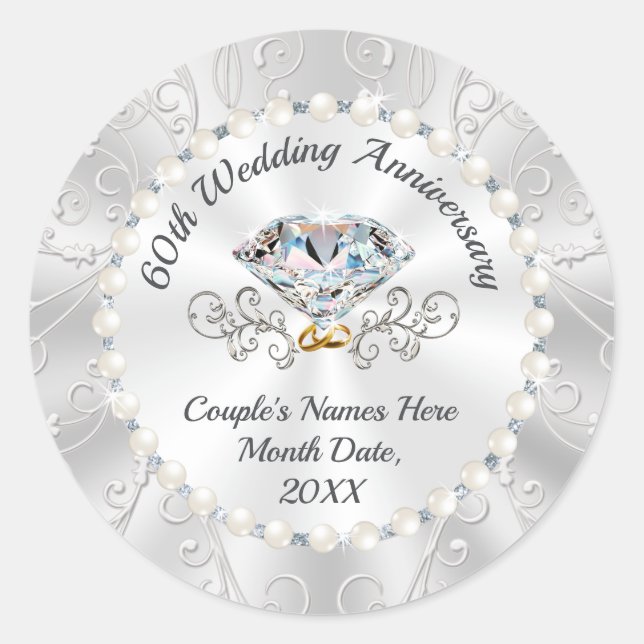 Sticker zum 60. Jubiläum für Favoriten, Umschläge (Vorderseite)