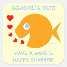 Sticker zum Ende des Schuljahres