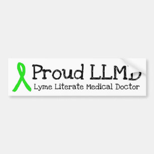 Sticker zur Sensibilisierung für Lyme-Borreliose v Autoaufkleber