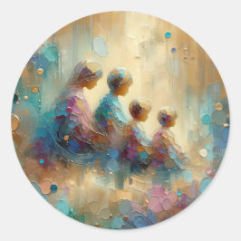 Sticker zur Zusammengehörigkeit von Familien