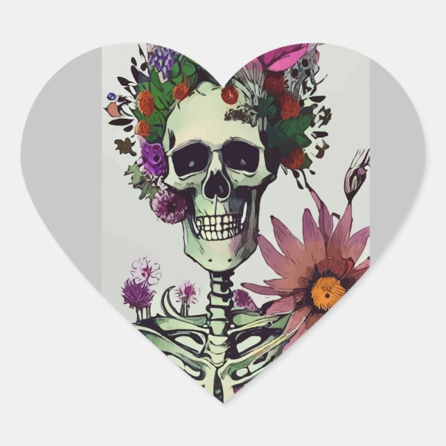 Sticker zwischen Skelett nie besser (Vorderseite)