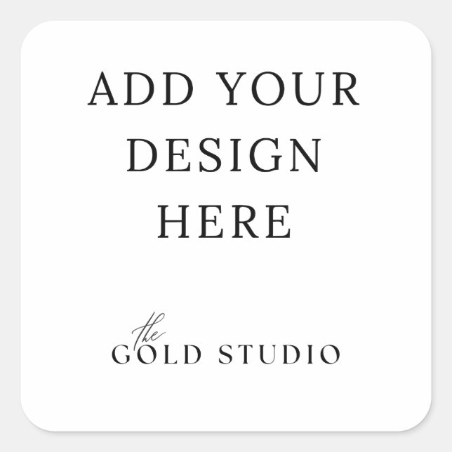 Stickerei, 1,5 Zoll leere Vorlage Quadratischer Aufkleber (Vorderseite)