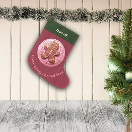 Stickerei Effekt Weihnachten Gingerman Individuell Großer Weihnachtsstrumpf