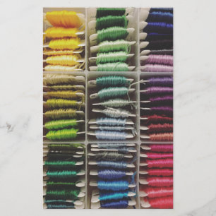 Stickerei Floss Regenbogen