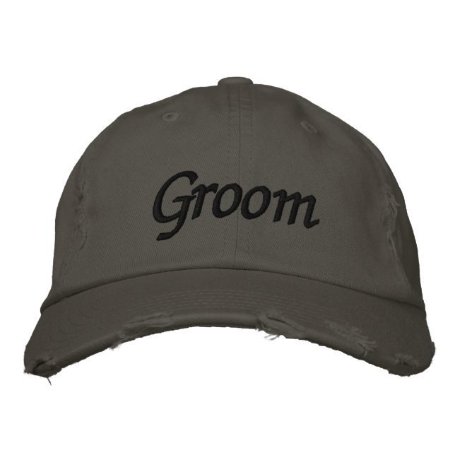 Stickerei Geschenke Groom Hat | Kappe (Vorderseite)
