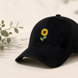 Stickerei gestickte Sonnenblume Bestickte Baseballkappe