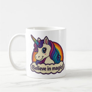 Stickerei Mythisches Einhorn Magisches Gehörntes T Kaffeetasse